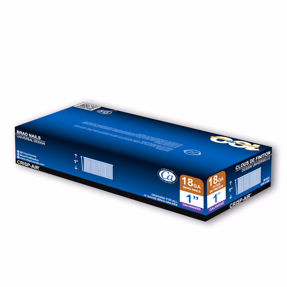 081825 1" Brad Nail x 5000 18
gauge - Ritchie's Building & Flooring Centre