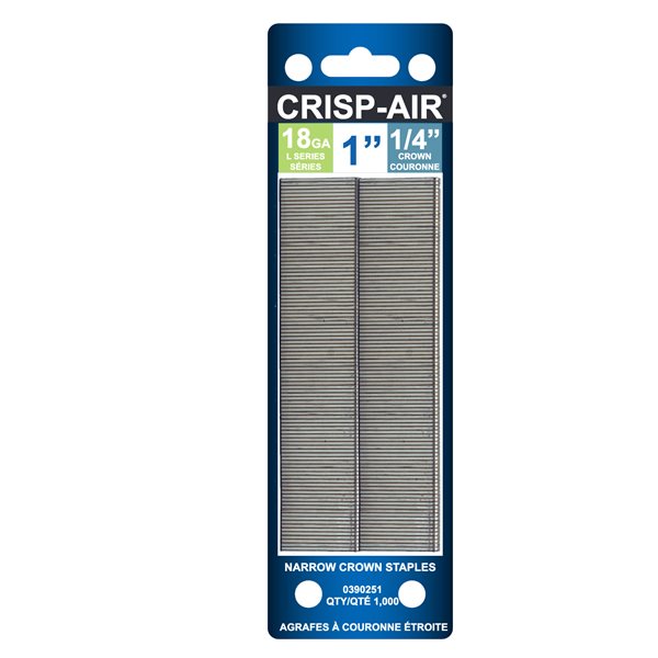 0390251 1" X 1000 Narrow Crown
Staple 18 gauge - Ritchie's Building & Flooring Centre