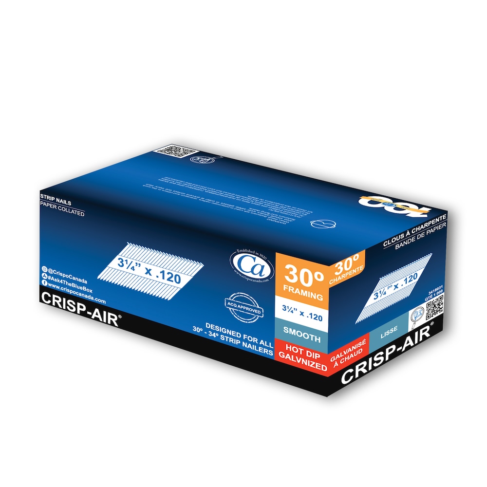 3418031 3 1/4" 30° x 1000 Galv
Framing nails - Ritchie's Building & Flooring Centre