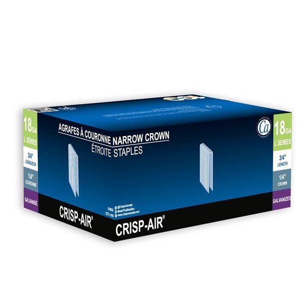 039020 3/4" x 1/4" Crown Staples
x 5000 18 gauge - Ritchie's Building & Flooring Centre