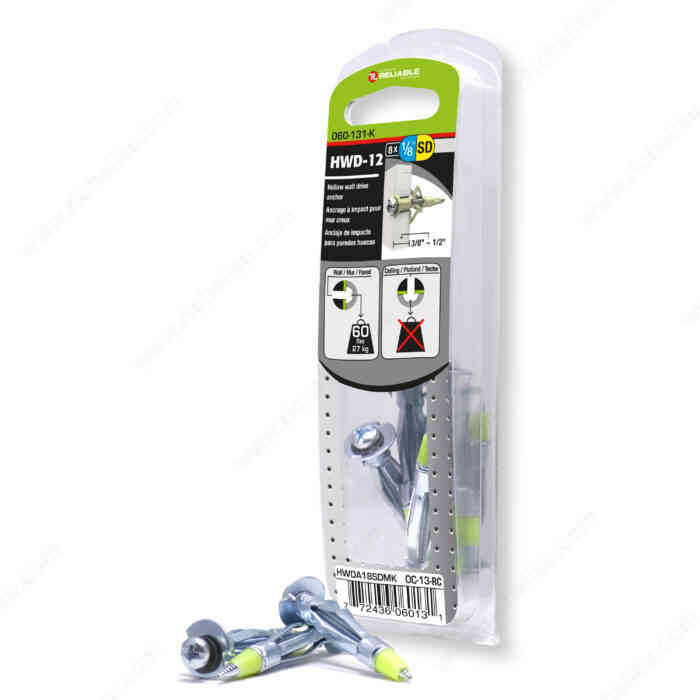 HWDA18LDMK 1/8" Hollow Wall
Anchor - Ritchie's Building & Flooring Centre