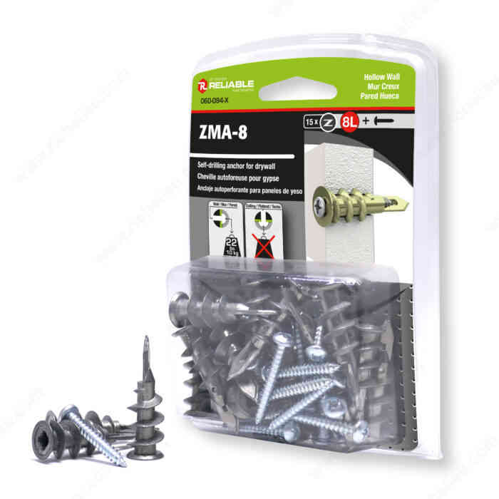 Hollow Wall Anchor MA8LVVA 40pc - Ritchie's Building & Flooring Centre
