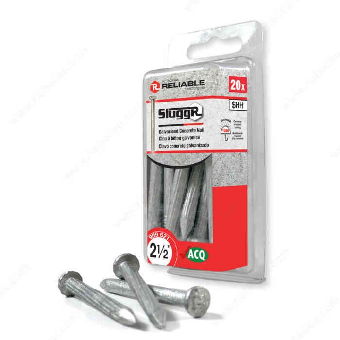 Sluggr 2-1/2" Concrete Nail
CNG212MR - Ritchie's Building & Flooring Centre