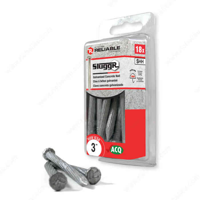 Sluggr 3" Concrete Nail CNG3MR - Ritchie's Building & Flooring Centre