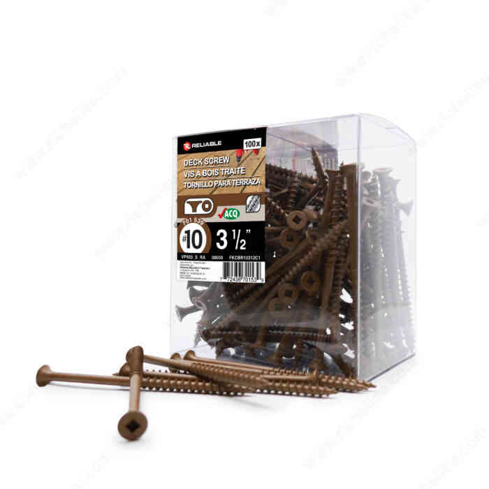 3-1/2" Brown Deck Screw (100pk)
FKCBR10312C1 - Ritchie's Building & Flooring Centre