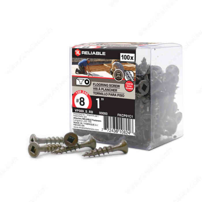 1" Floor Screw (100pk) FKCP81C1 - Ritchie's Building & Flooring Centre