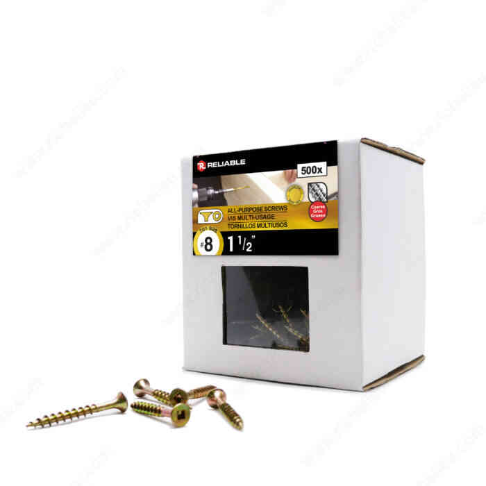 1-1/2" Yellow Zinc Screw (500pk)
FKCYZ8112C5 - Ritchie's Building & Flooring Centre