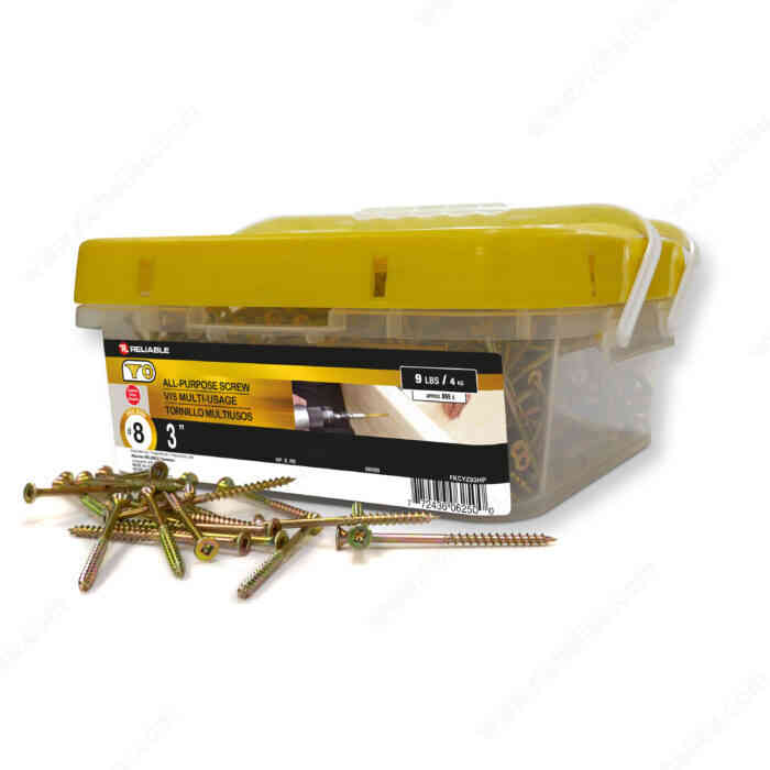 3" Yellow Zinc Screw Pail
(853pk) FKCYZ83HP - Ritchie's Building & Flooring Centre