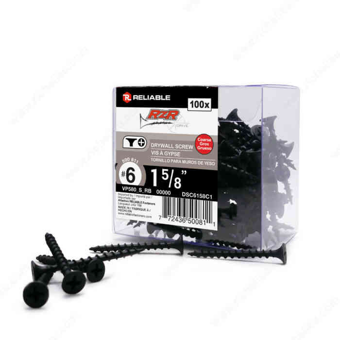 1-5/8" Drywall Screw (100PK)
Coarse DSC6158C1 - Ritchie's Building & Flooring Centre