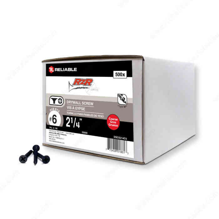 2-1/4" Drywall Screw (500PK)
Coarse DSC6214C5 - Ritchie's Building & Flooring Centre