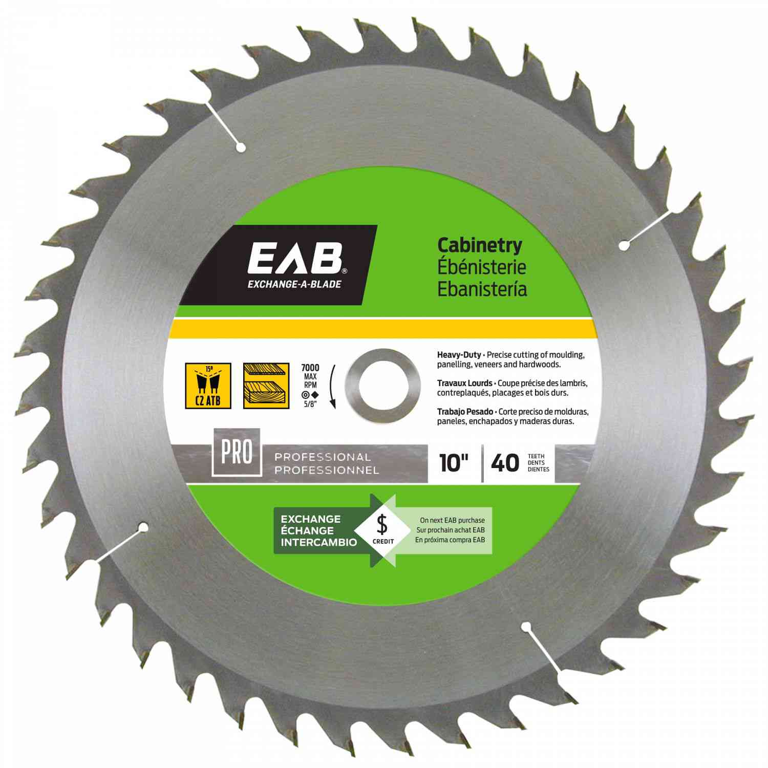 EAB Finish Blade 10"x40T 1013812 - Ritchie's Building & Flooring Centre