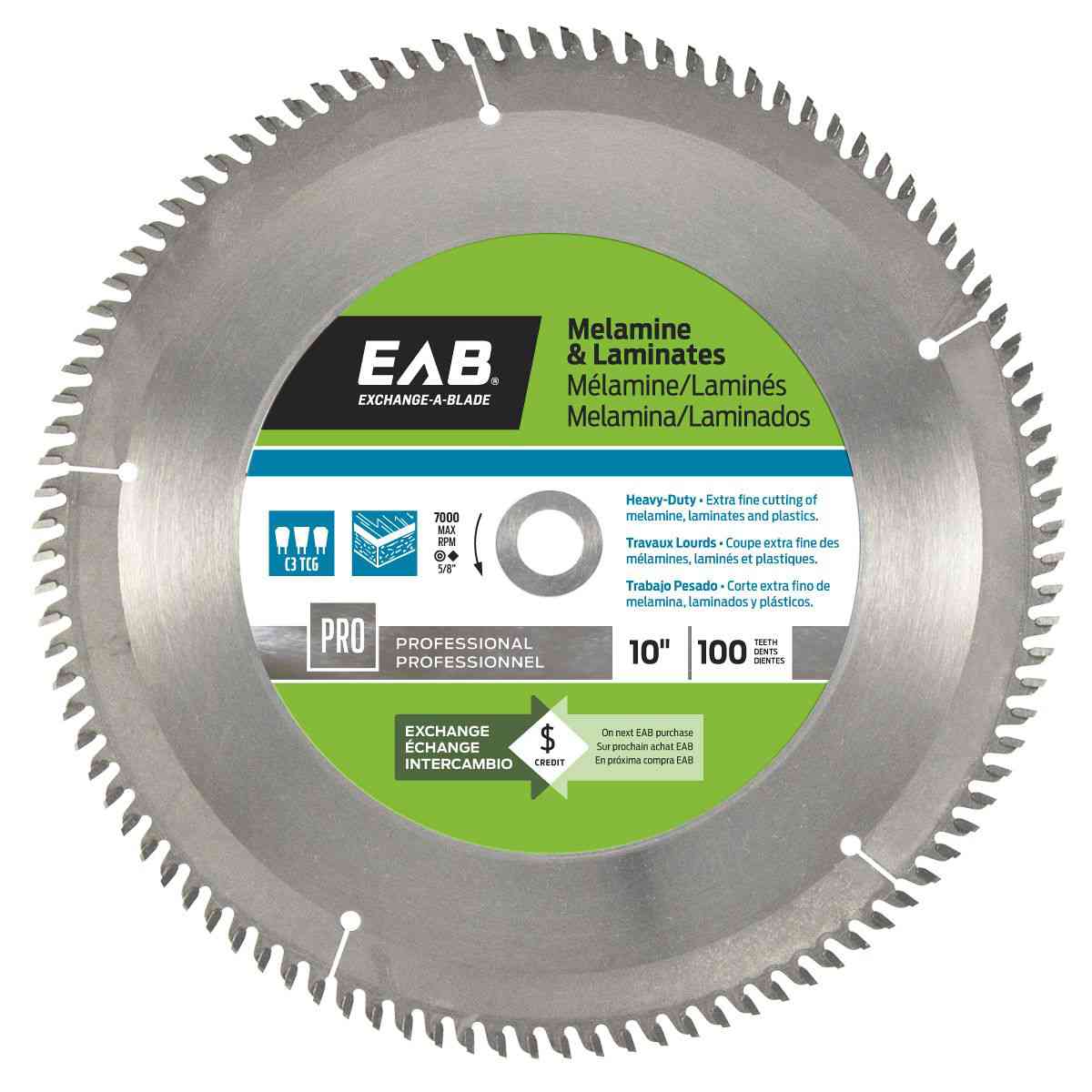 EAB Melamine Blade 10"x100T 
1014612 - Ritchie's Building & Flooring Centre