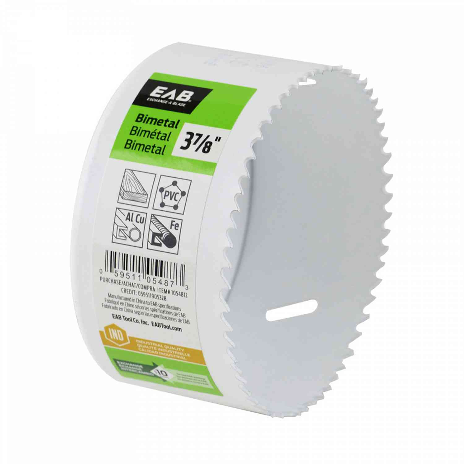 EAB 1054812 3 7/8"Hole Saw
BIMETAL - Ritchie's Building & Flooring Centre