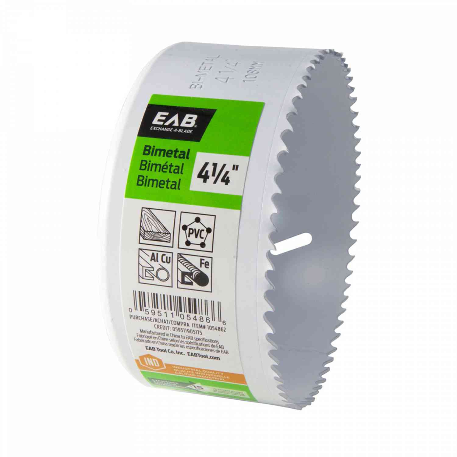 EAB Hole Saw 4 1/4" 1054862 - Ritchie's Building & Flooring Centre