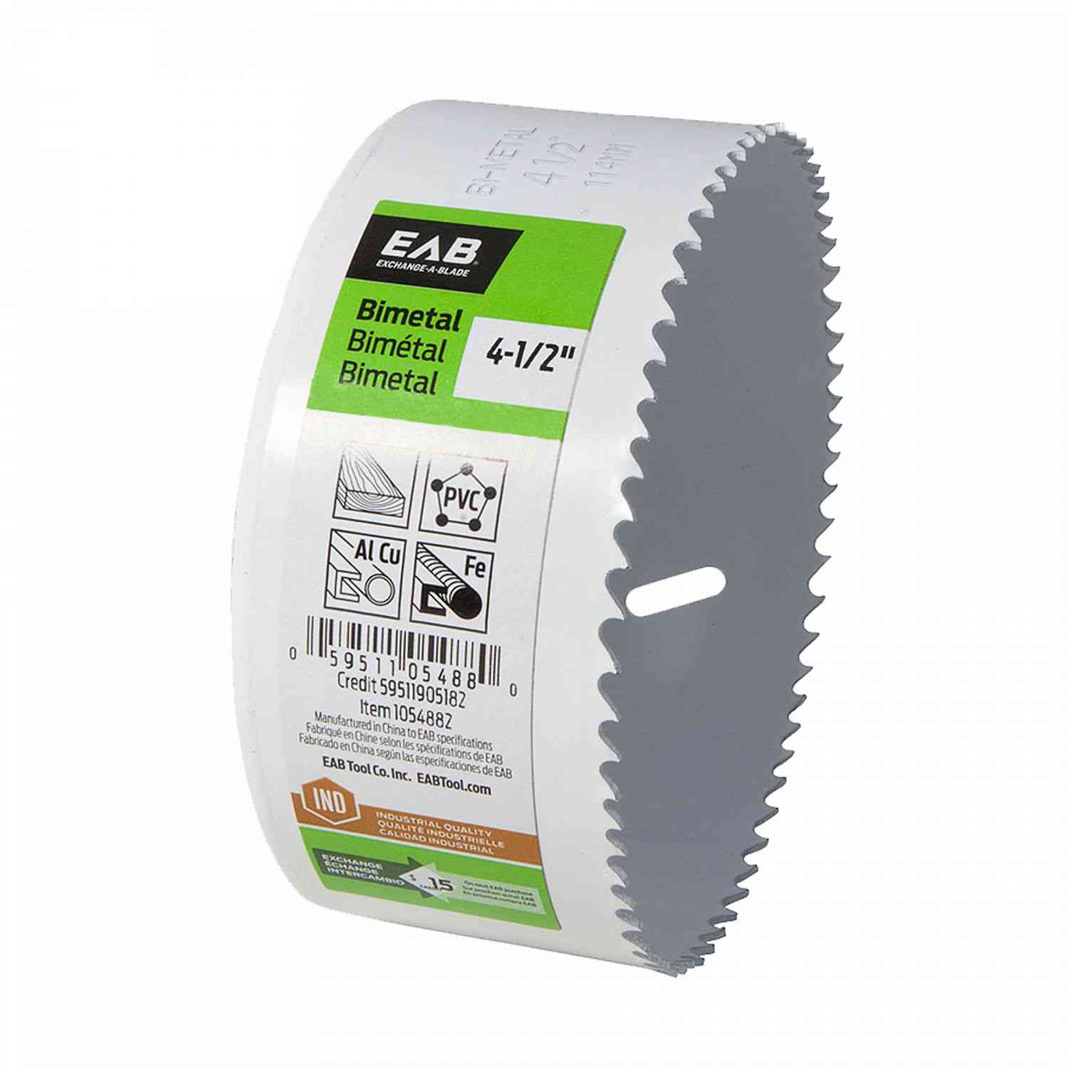 EAB Hole Saw 4 1/2" 1054882 - Ritchie's Building & Flooring Centre