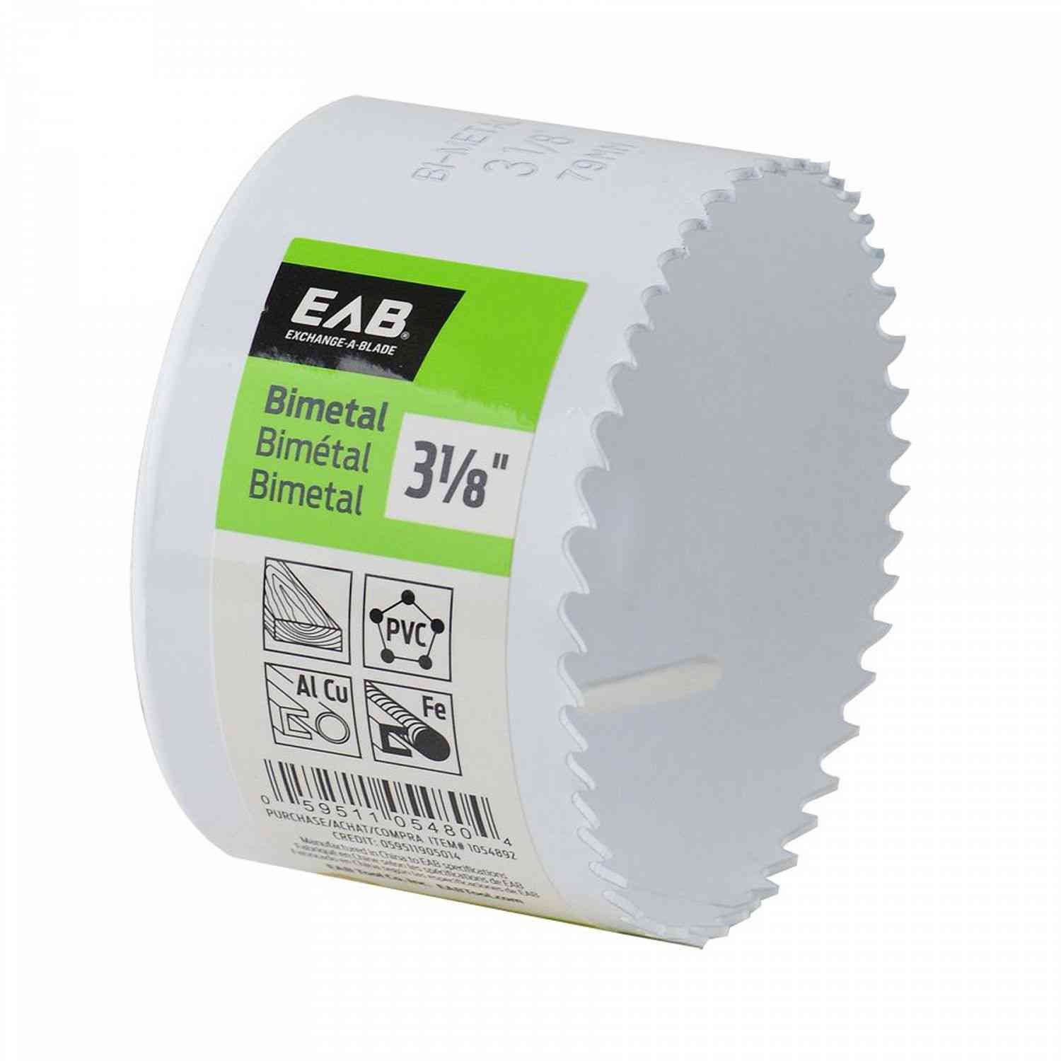 EAB Hole Saw 3 1/8" 1054892 - Ritchie's Building & Flooring Centre