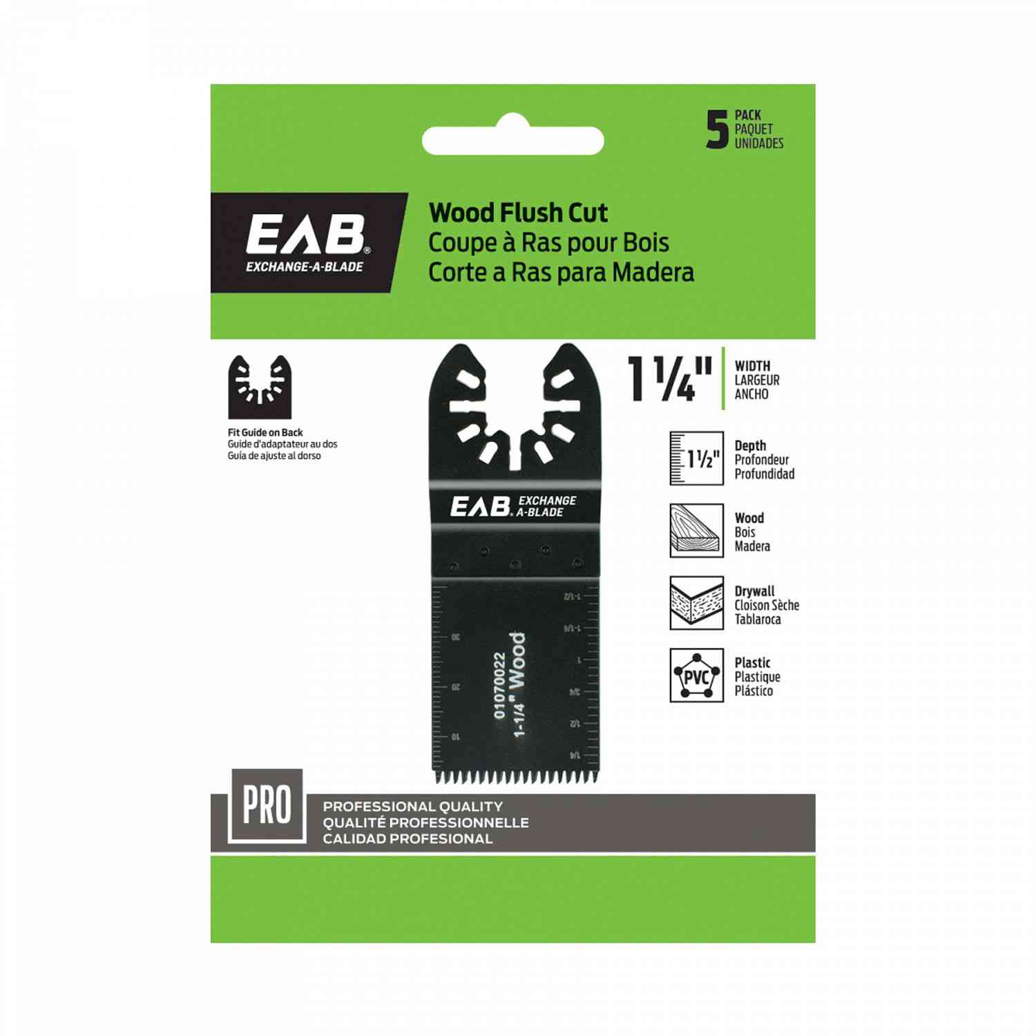 EAB 1070222 1 1/4"Wood Flush 5
pk - Ritchie's Building & Flooring Centre