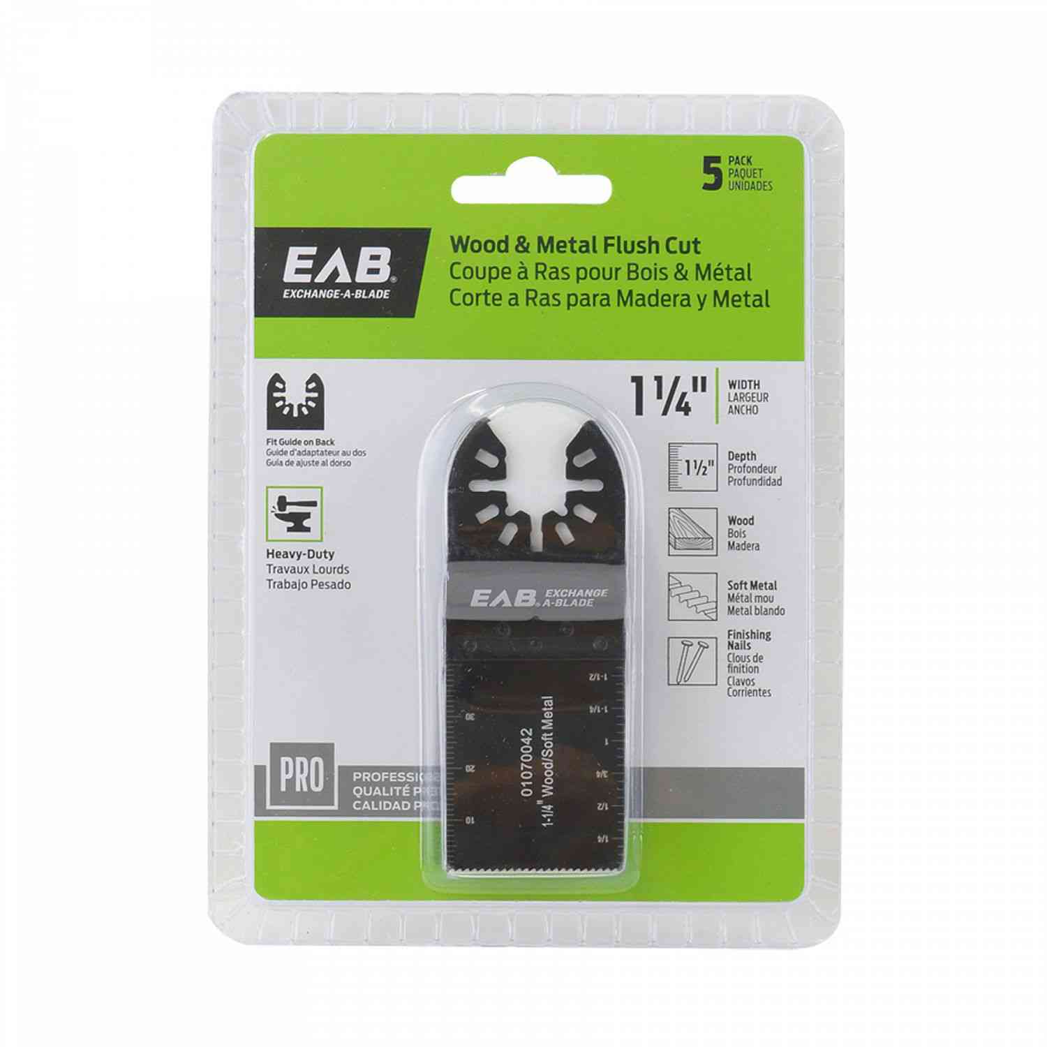 EAB 1070232 Wood/Metal Flush 1
1/4"
5 pack - Ritchie's Building & Flooring Centre