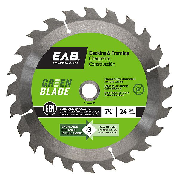 EAB 1110052 7-1/4" 24T framing - Ritchie's Building & Flooring Centre