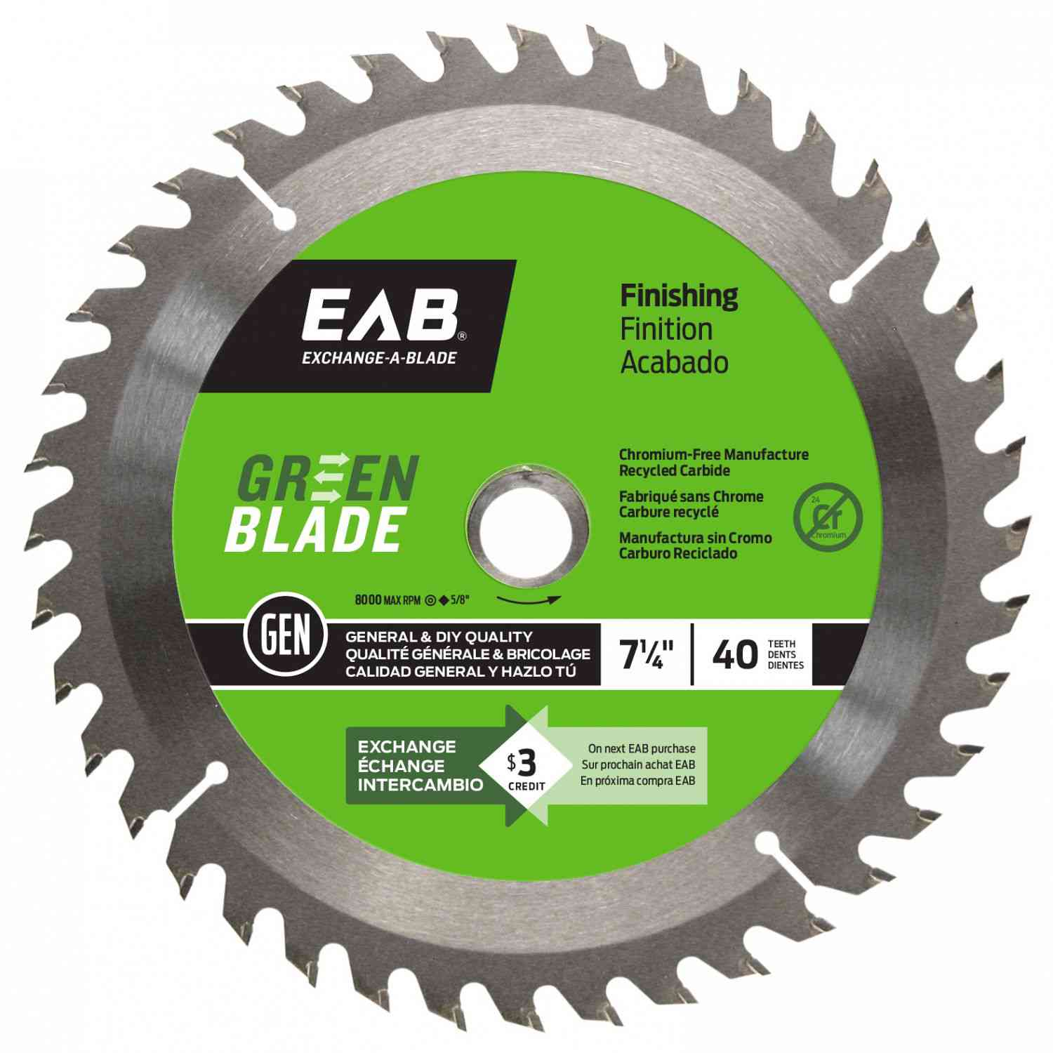 EAB Finish Blade 7-1/4"x40T1110072 - Ritchie's Building & Flooring Centre