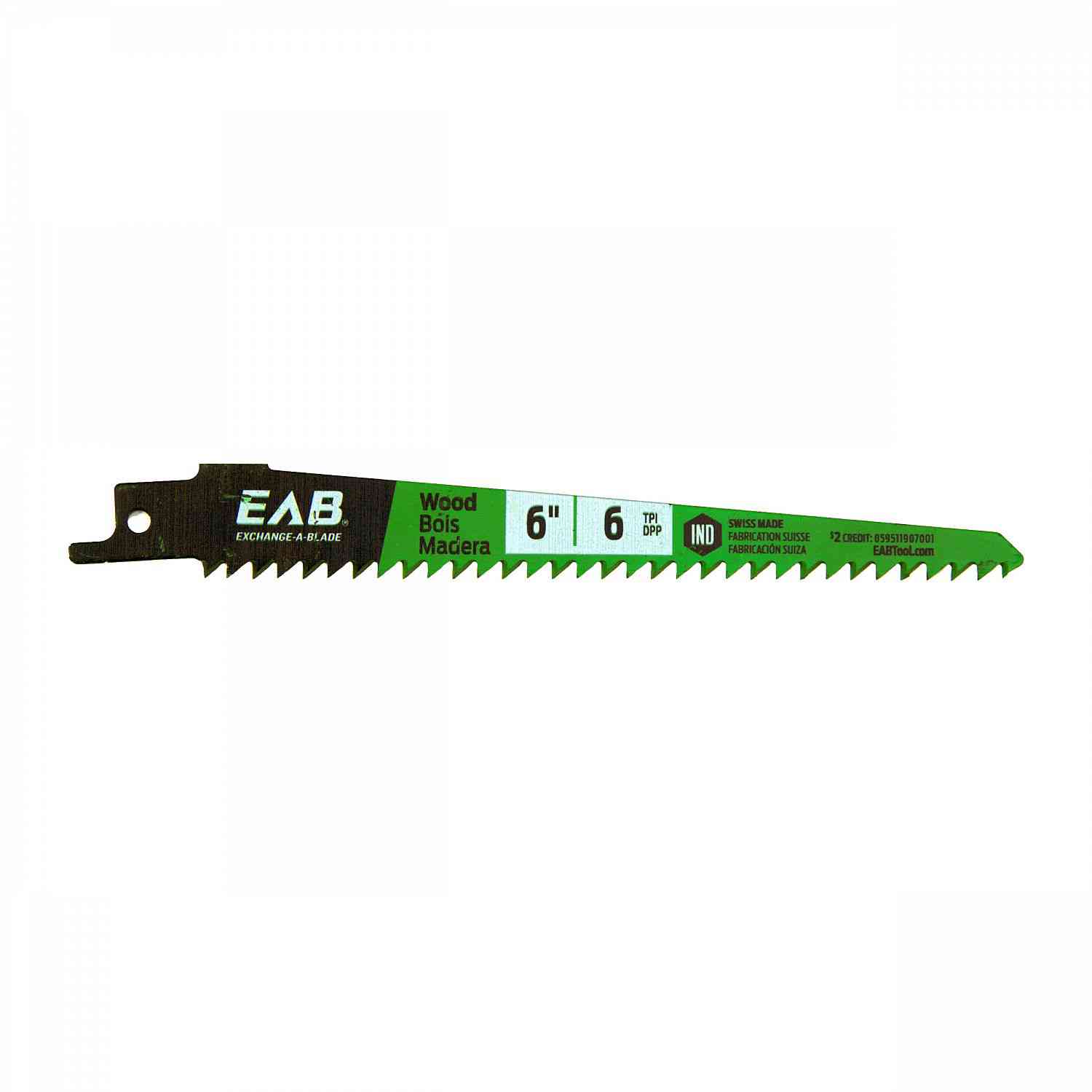 EAB Wood 6"x6T Recip.Blade
11711362 - Ritchie's Building & Flooring Centre