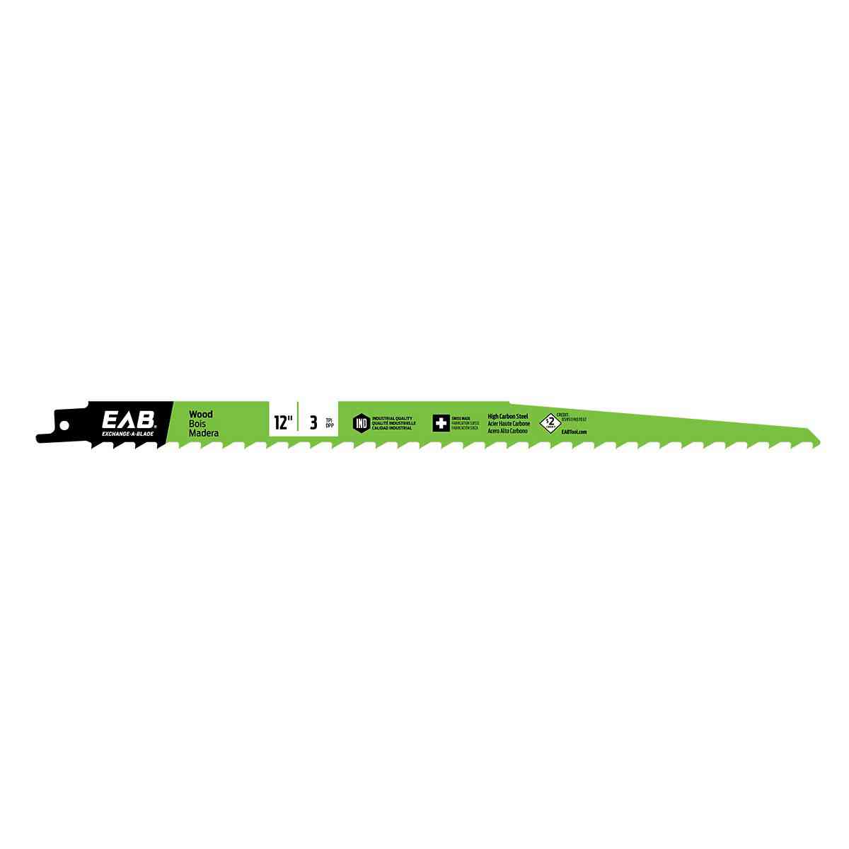 EAB Wood 12" x 3T HCS Recip.
Blade 11711672 - Ritchie's Building & Flooring Centre