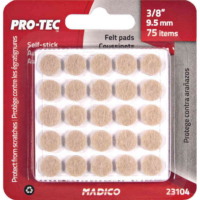 Feltac 23104 3/8" Round 75pcs - Ritchie's Building & Flooring Centre