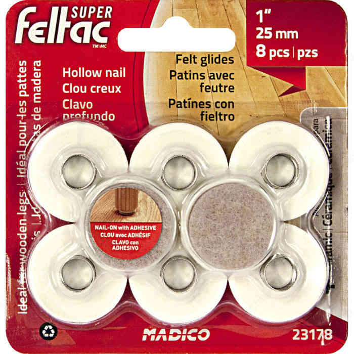 23178 Feltac 1" Felt Glides nail
on - Ritchie's Building & Flooring Centre