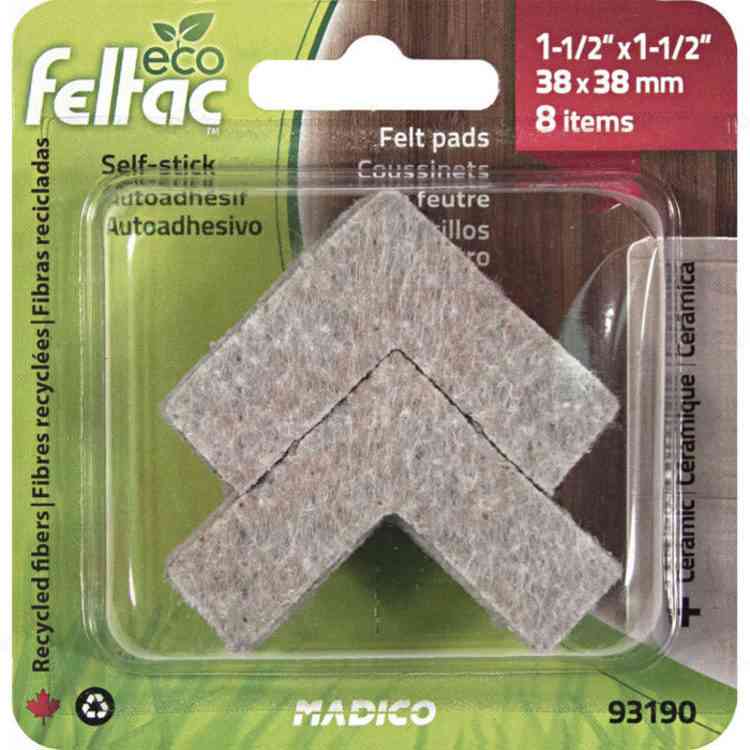23190 Feltac 1 1/2"X1 1/2" Self
stick floor saver - Ritchie's Building & Flooring Centre