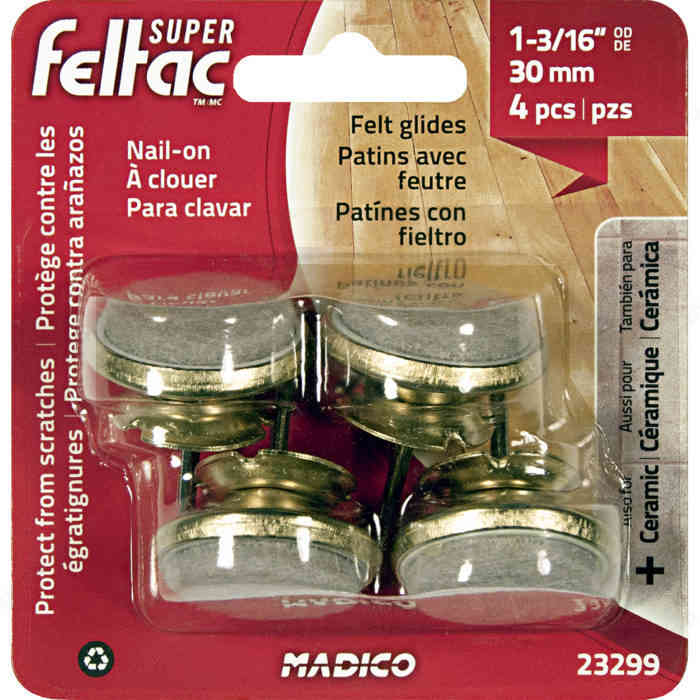 23299 Feltac 1" Angled Brass 4pk - Ritchie's Building & Flooring Centre