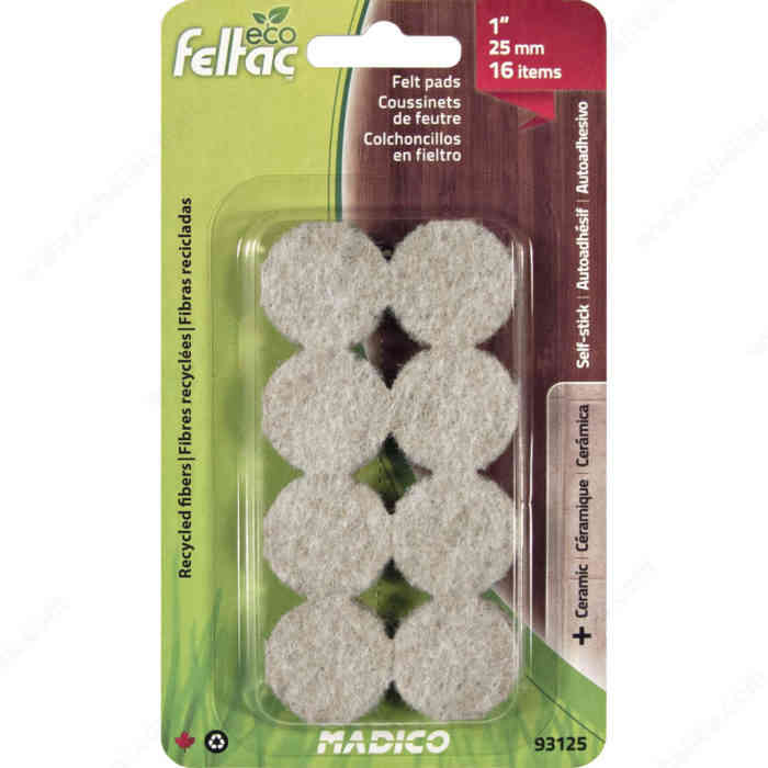 93125 Feltac 1" Round 16PC - Ritchie's Building & Flooring Centre