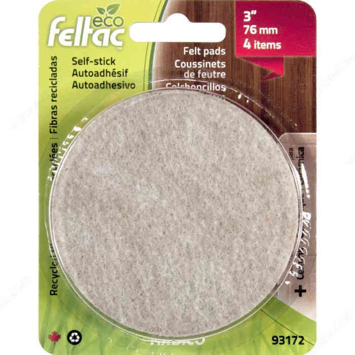 93172 Feltac 3" Round felt pad - Ritchie's Building & Flooring Centre