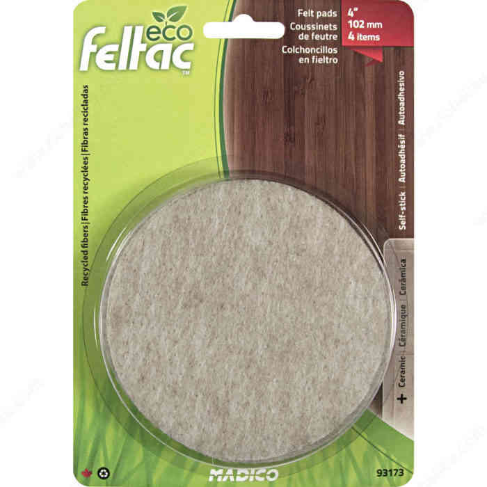 93173 Feltac 4" Round felt pad - Ritchie's Building & Flooring Centre