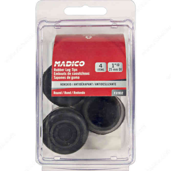 F31932 Madico Rubber Tips 1"
Black
4PK - Ritchie's Building & Flooring Centre