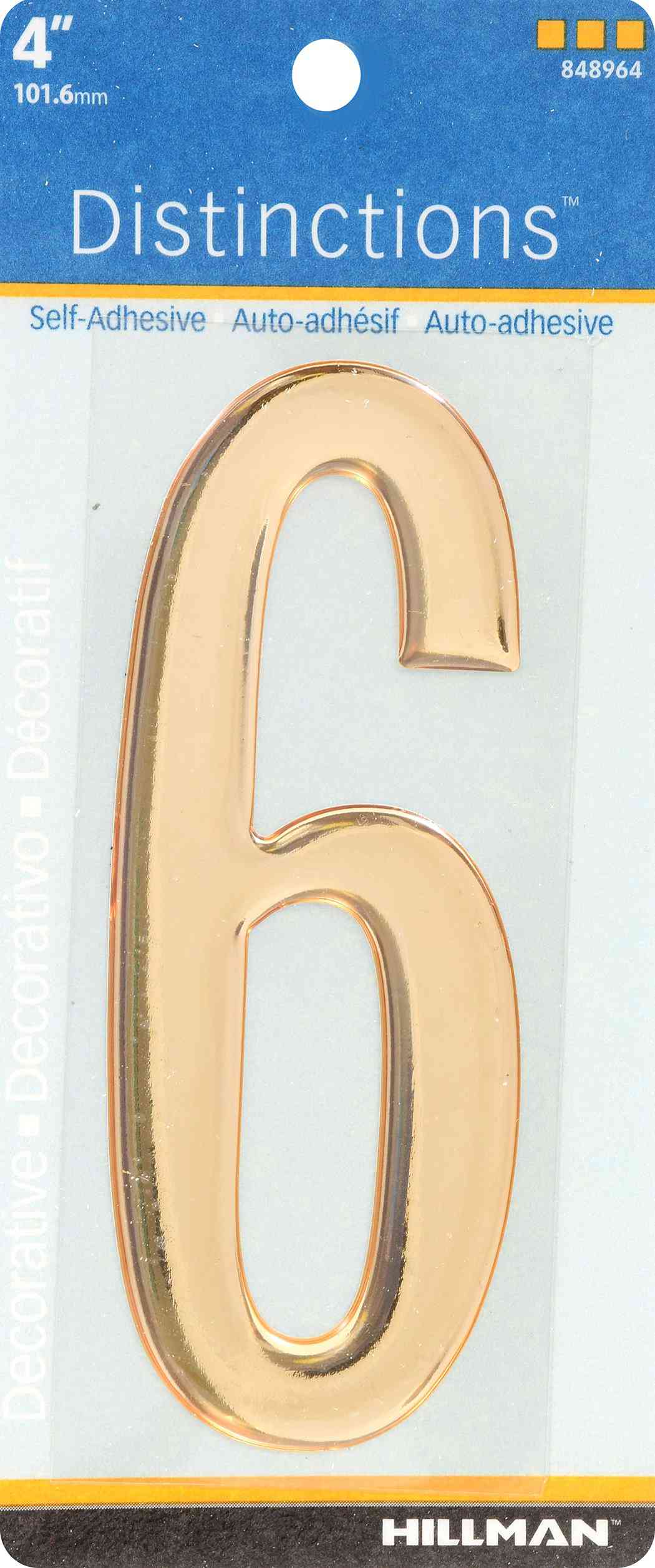 Hillman Adhesive Decorative 4"
No. 6 848964 - Ritchie's Building & Flooring Centre