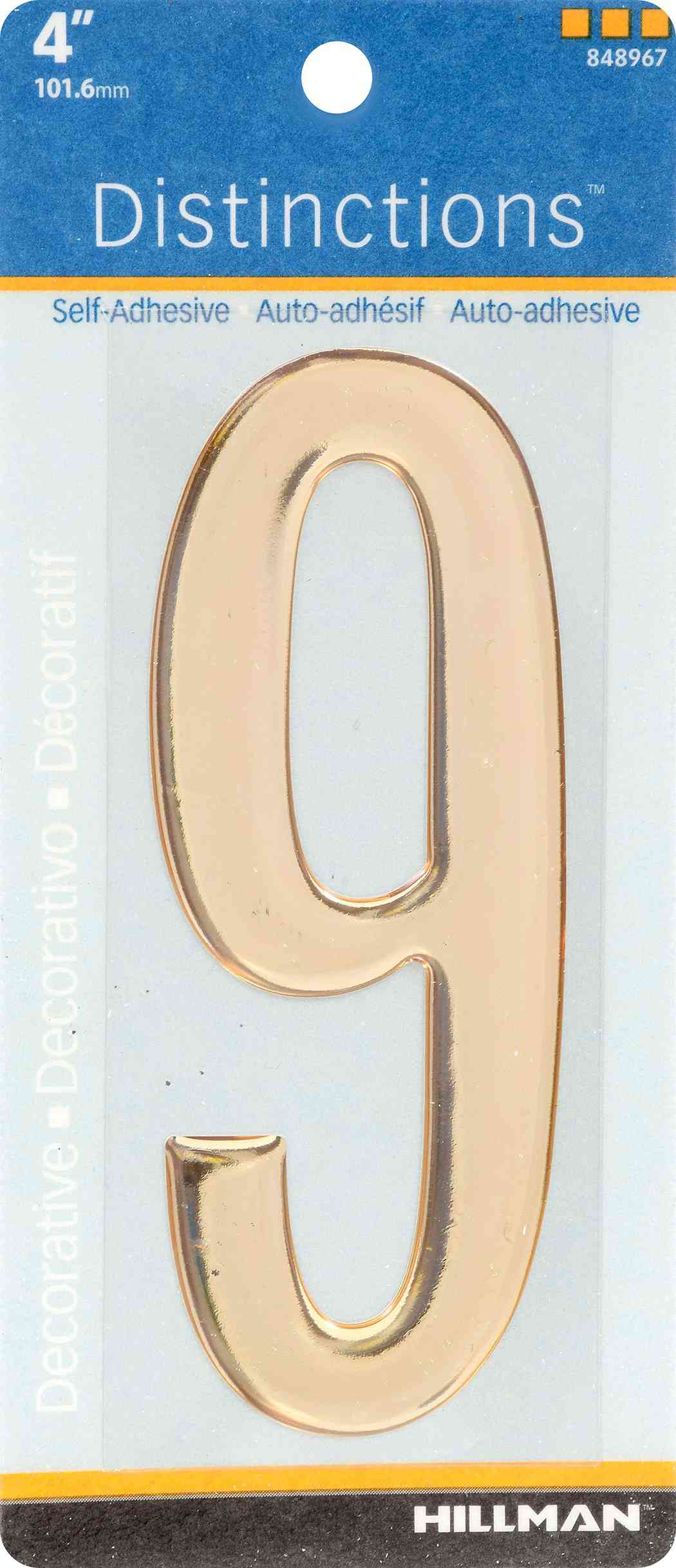 Hillman Adhesive Decorative 4"
No. 9 848967 - Ritchie's Building & Flooring Centre