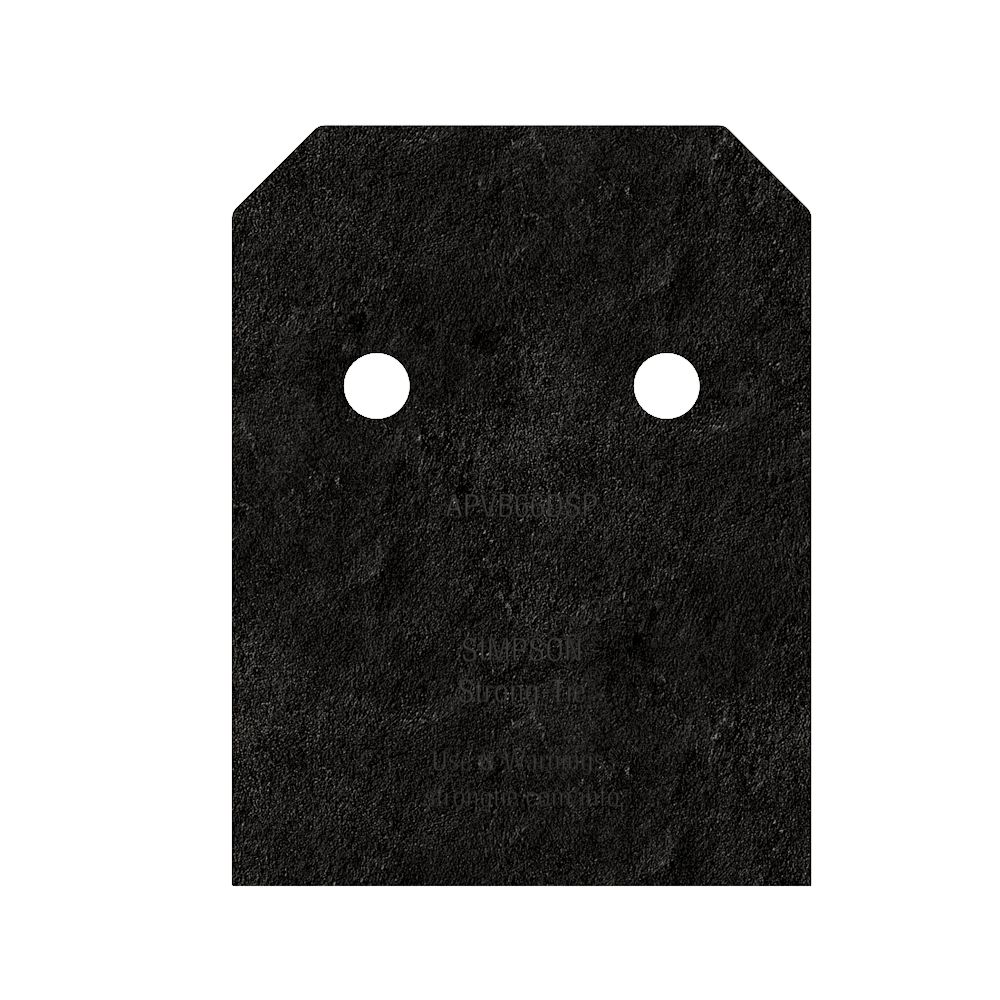 SIMPSON APVB66DSP Side Plate 
For Post Base Black Avant
Ornamental 2/pk - Ritchie's Building & Flooring Centre