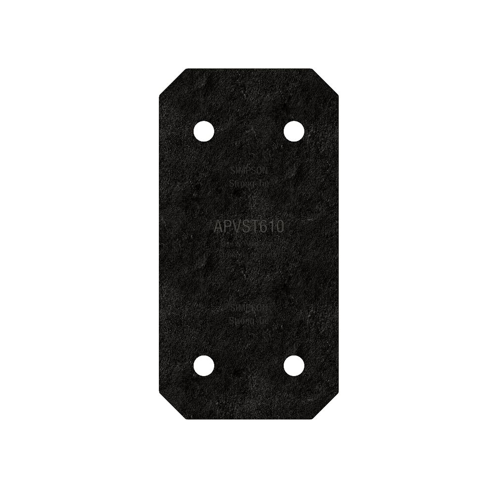 SIMPSON APVST610 Flat Strap 
6x10 Black Avant Ornamental - Ritchie's Building & Flooring Centre