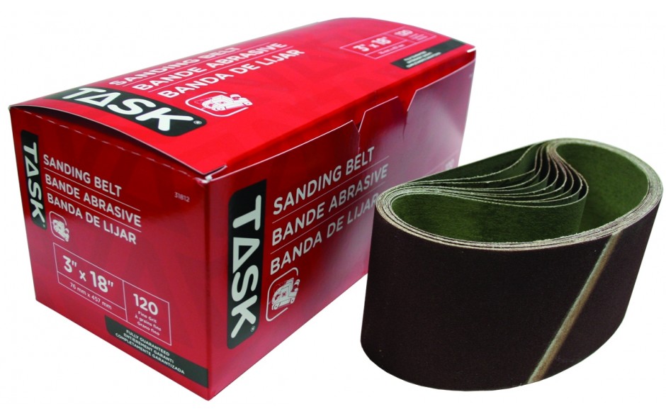 TASK 3" x 18" 120 Grit Sanding Belt 31812 - Ritchie's Building & Flooring Centre