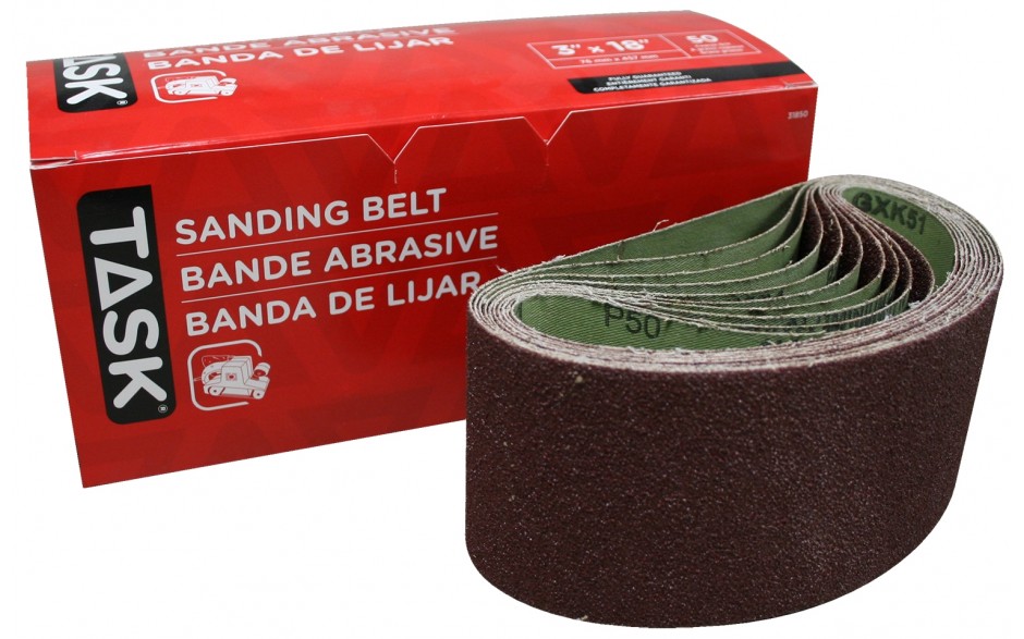 TASK 3" x 18" 50 Grit Sanding Belt 31850 - Ritchie's Building & Flooring Centre