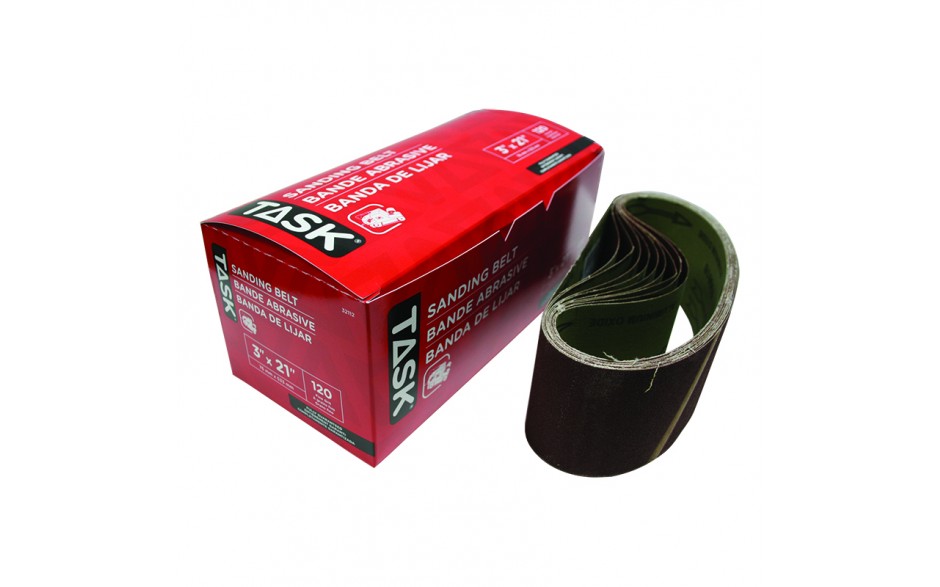 TASK 3" x 21" 120 Grit Sanding Belt 32112 - Ritchie's Building & Flooring Centre