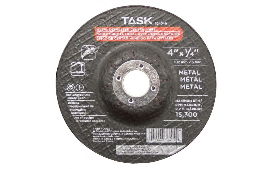 TASK 32404B 4"x1/4" Metal
Cutting
Wheel - Ritchie's Building & Flooring Centre