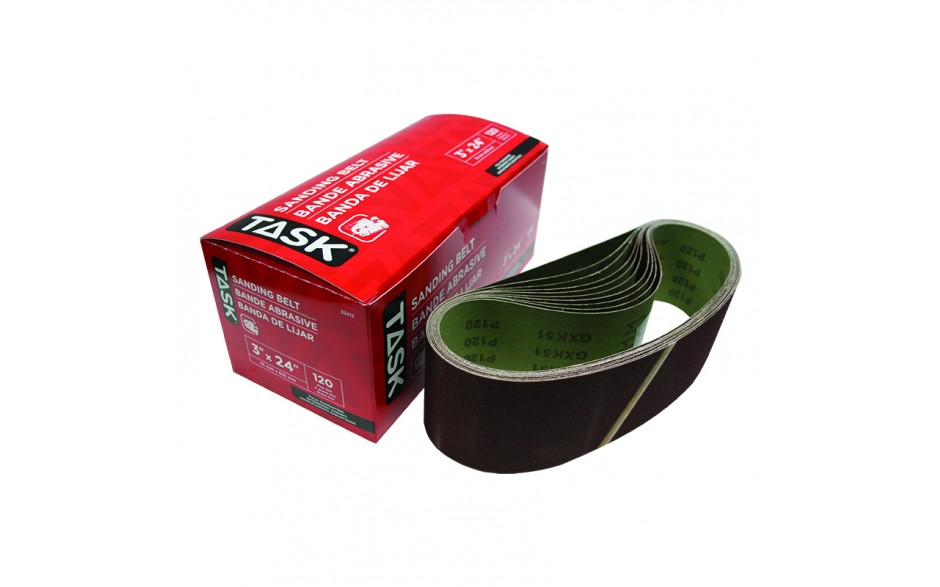 TASK 3" x 24" 120 Grit Sanding Belt 32412 - Ritchie's Building & Flooring Centre