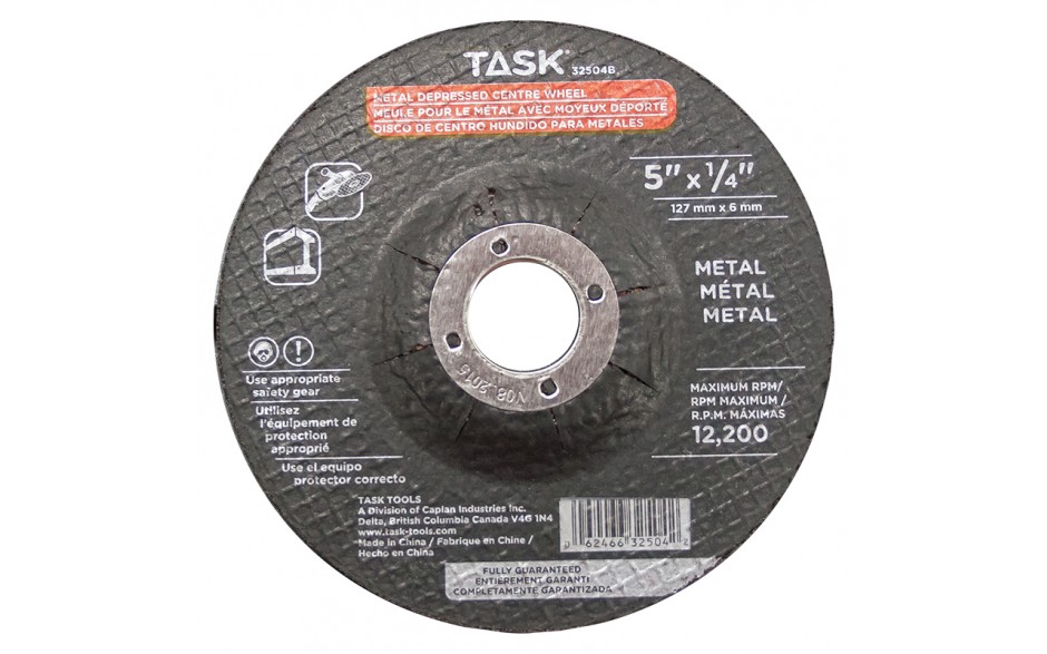 TASK 32504B 5"x1/4" Metal
Cutting
Wheel - Ritchie's Building & Flooring Centre
