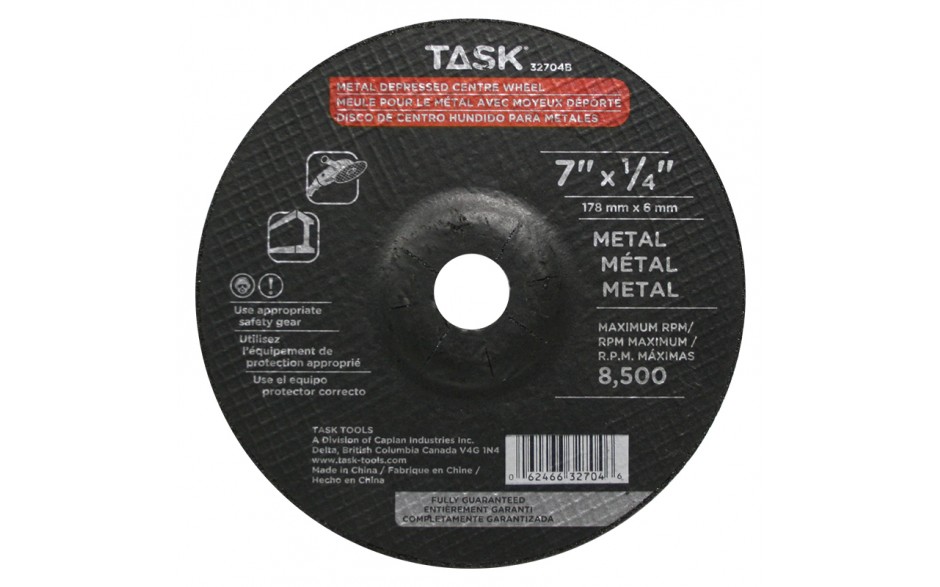 TASK 32704B 7"x1/4" Metal
Cutting
Wheel - Ritchie's Building & Flooring Centre