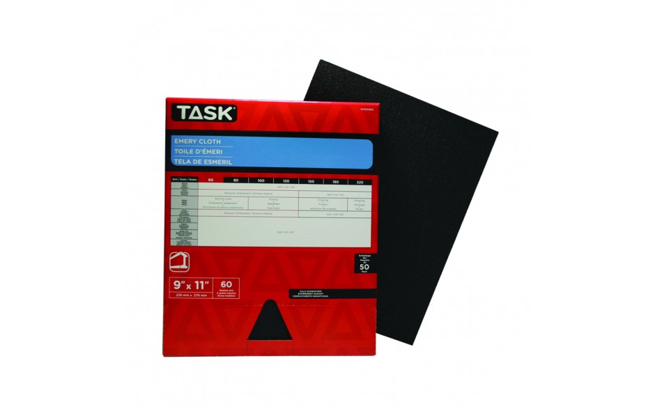 TASK 9" x 11" 60 Grit Emery
Cloth EMO5060 - Ritchie's Building & Flooring Centre