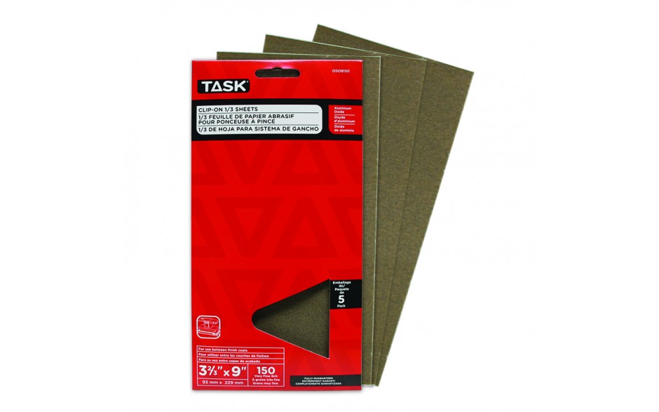 TASK OSO8150 150 Grit Clip-On
1/3 Sheets - Ritchie's Building & Flooring Centre