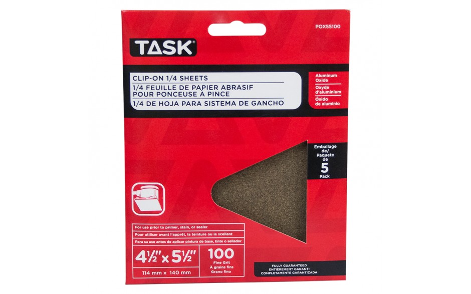 POX55100 TASK 100 Grit Clip-On
1/4"
Sheets - Ritchie's Building & Flooring Centre