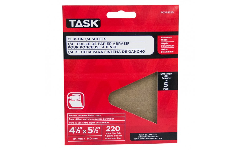 POX55220 TASK 220 Grit Clip-On
1/4"
Sheets - Ritchie's Building & Flooring Centre