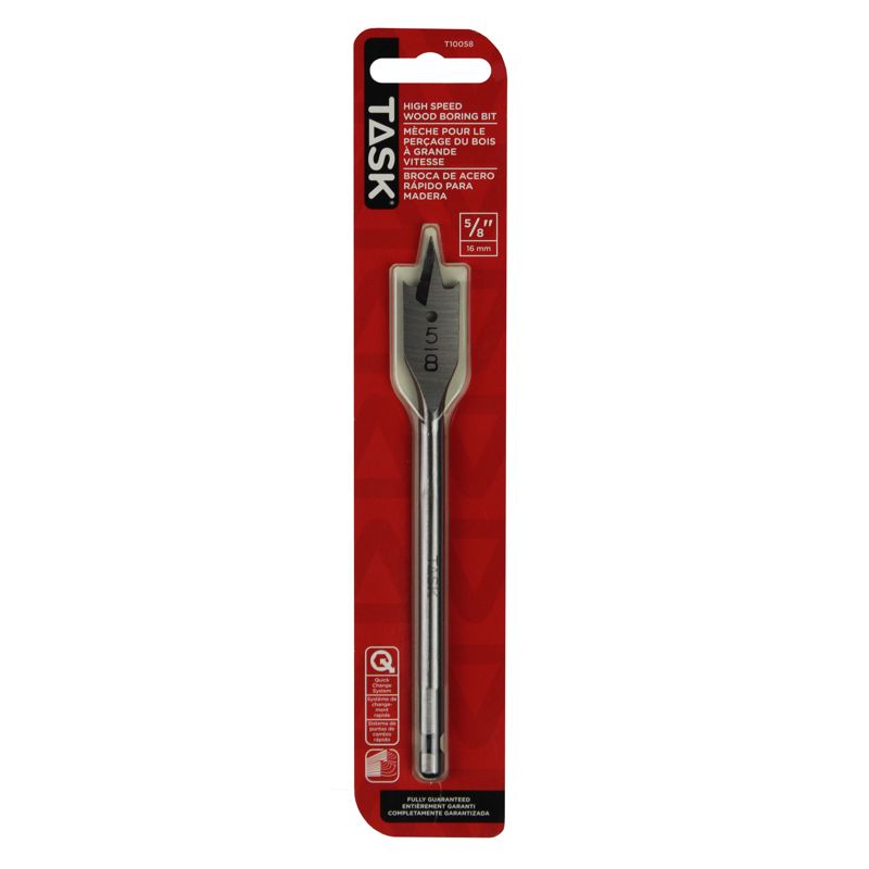 TASK T10058 5/8" High Speed Wood Boring Bit - Ritchie's Building & Flooring Centre